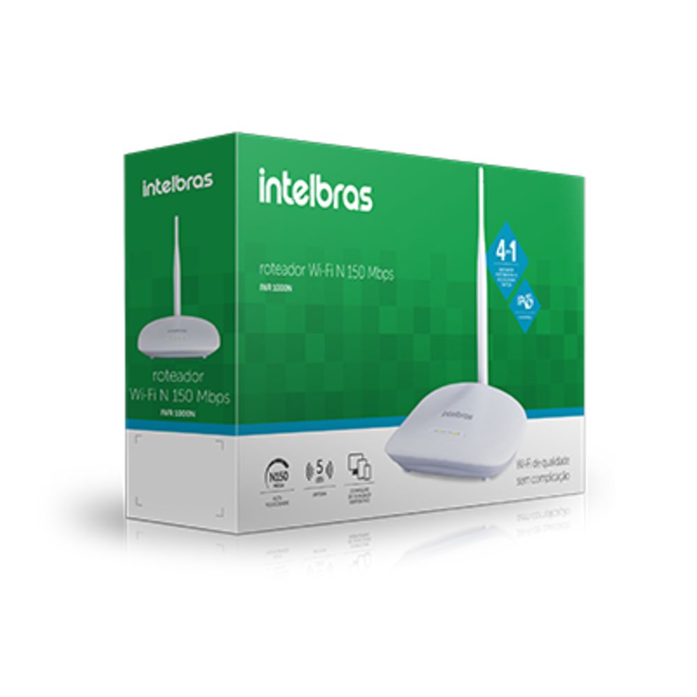 Roteador Wireless 150 Mbps Intelbras IWR 1000N 150MBPS