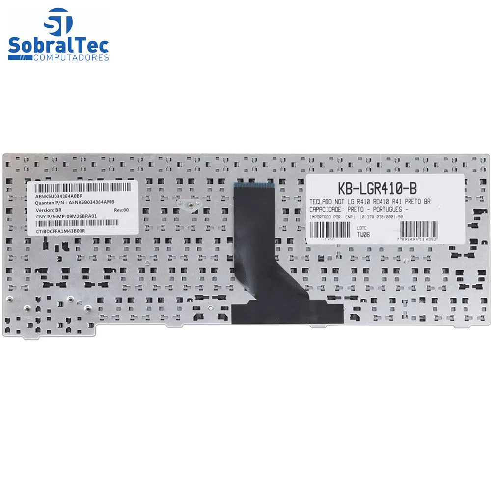 Teclado bringIT Compativel Com Lg R410 - Black - Br