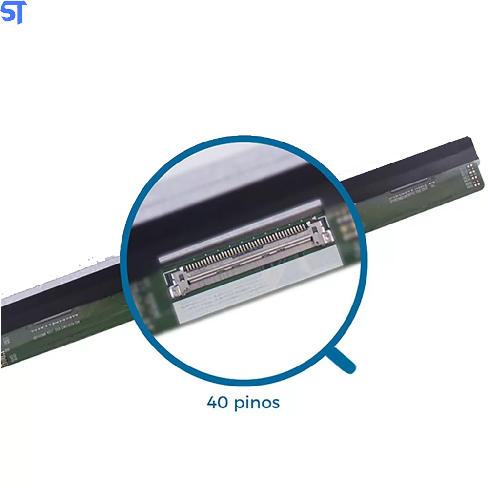 Tela Notebook LED Slim 40 Pinos 15.6" Lp156Wh3-Tla2 Up/Dw 1366X768 -Pino no Canto Inferior Direito