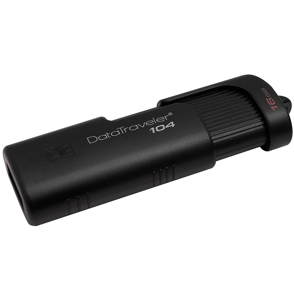 Pendrive Kingston 16gb Dt104 Usb 2.0 Preto Datatraveler Giga