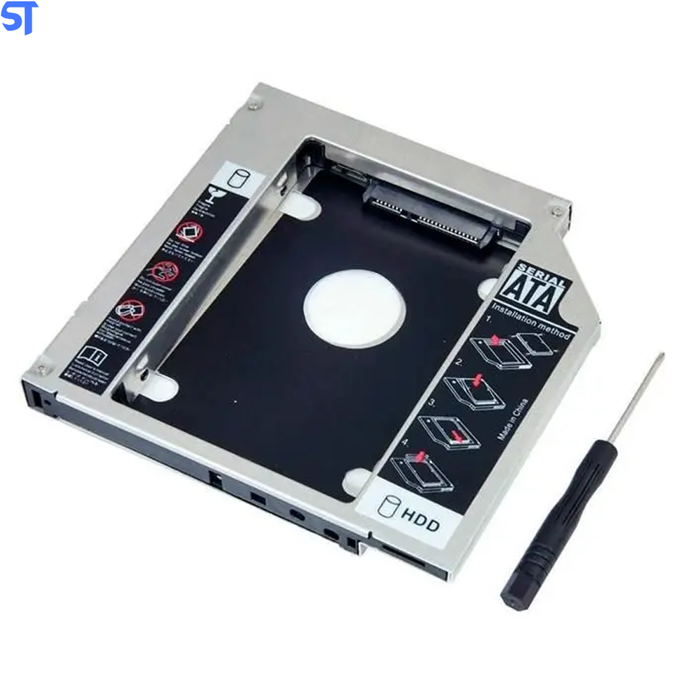 Gaveta Caddy Adaptador Para Segundo HD de Notebook ou Ssd 9.5mm Bringit