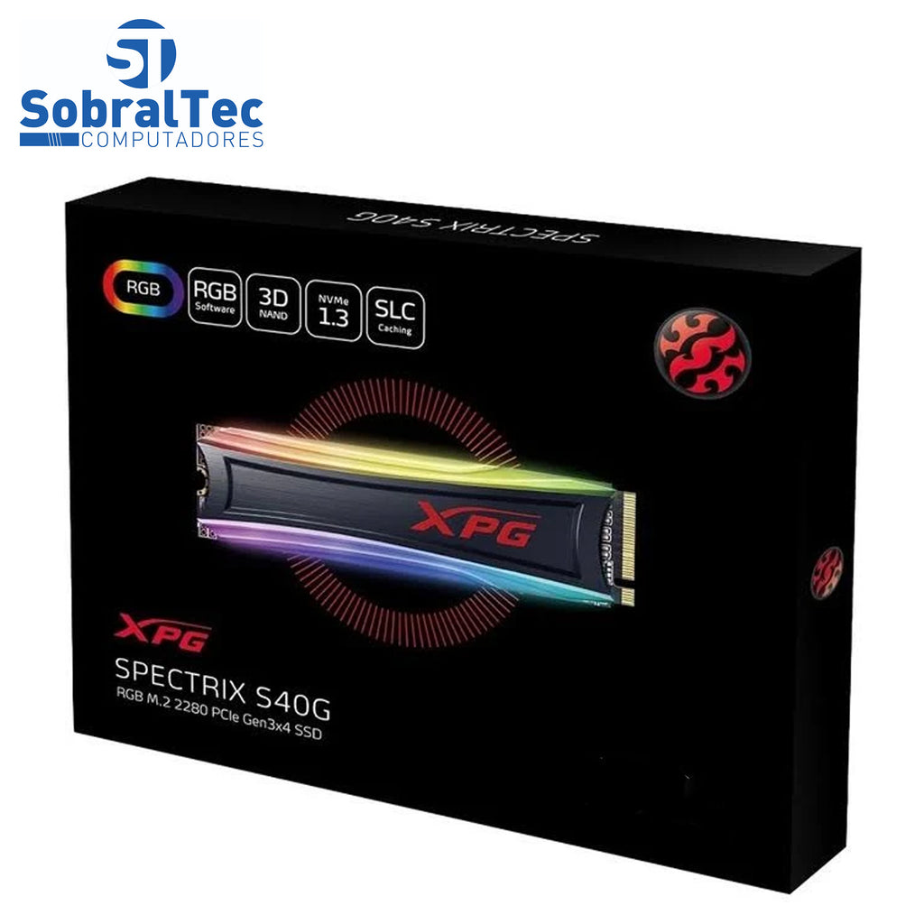 SSD M.2 256Gb Com RGB Spectrix S40G RGB PCIe M.2 2280
