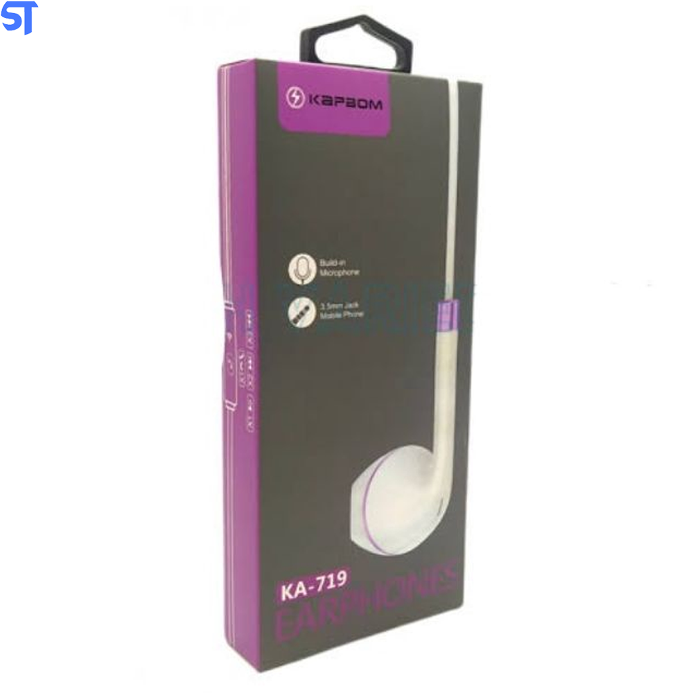 Fone De Ouvido P2 3.5mm Branco Kapbom- KA-719