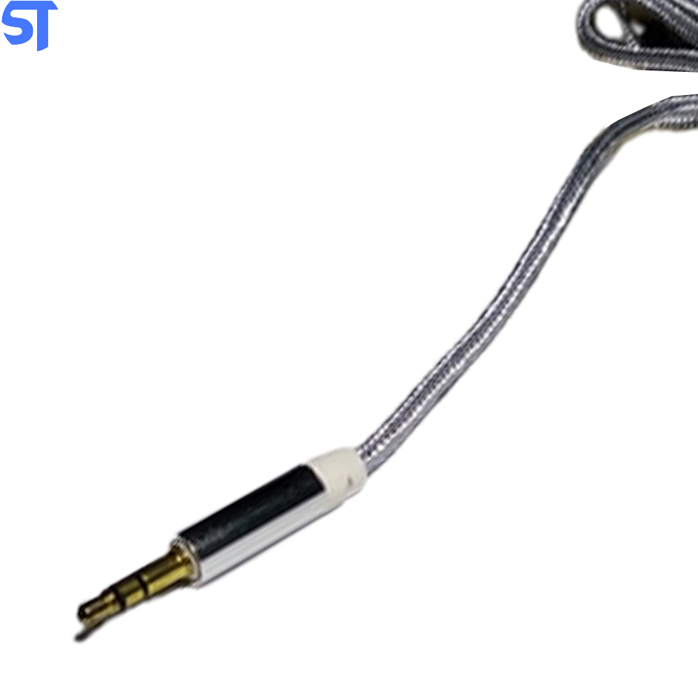 Cabo P2 x P2 Trançado Inova CBO-7411 1M Cinza