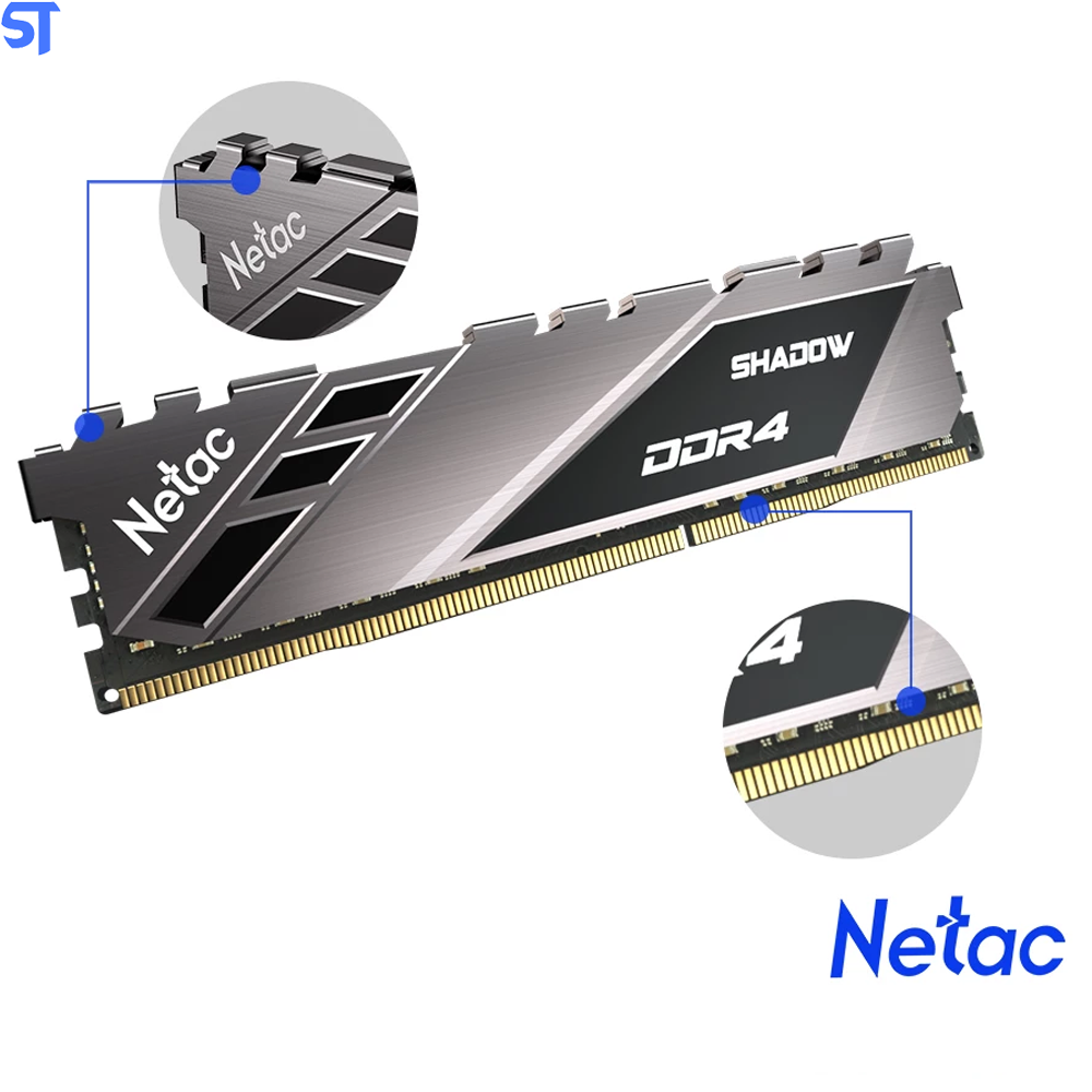 Memória Ram Gamer Desktop 16GB 2666Mhz DDR4 Shadow- Cinza