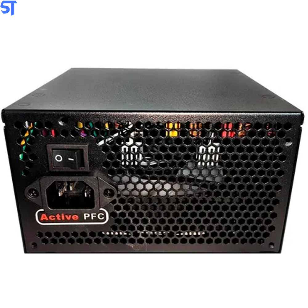 Fonte Gamer ATX Rise Mode Atomic 400W Real , Led Branco RM FE 02 AT
