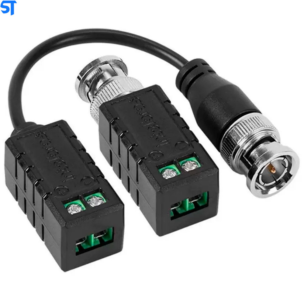 Balun Passivo Intelbras VB 500P Transmissão de Vídeo UHD até 400 metros Cat5/ Cat 5e/ Cat6
