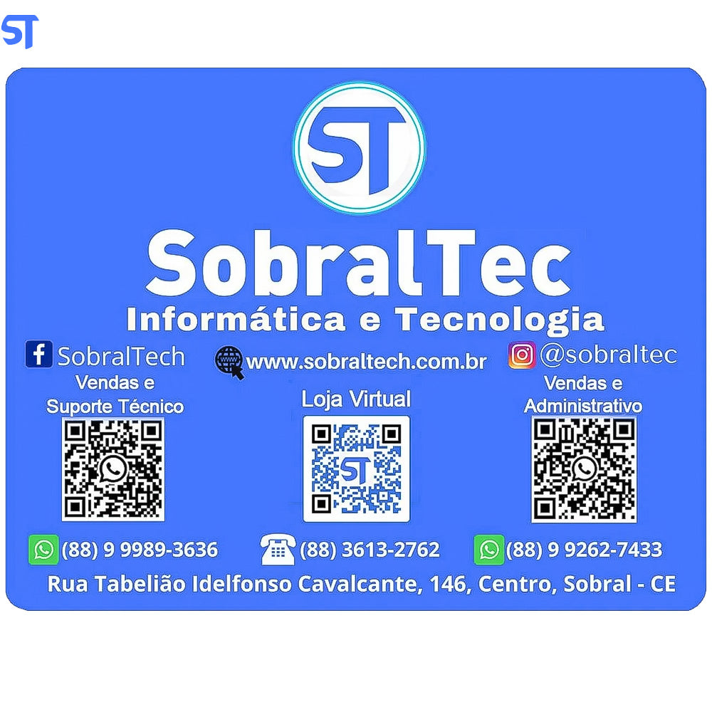 Computador Core i3-2100-HD SSD 120GB -Memória Ram 4GB- Com Monitor 19 HDMI- Teclado, Mouse e MousePad- Windows 10