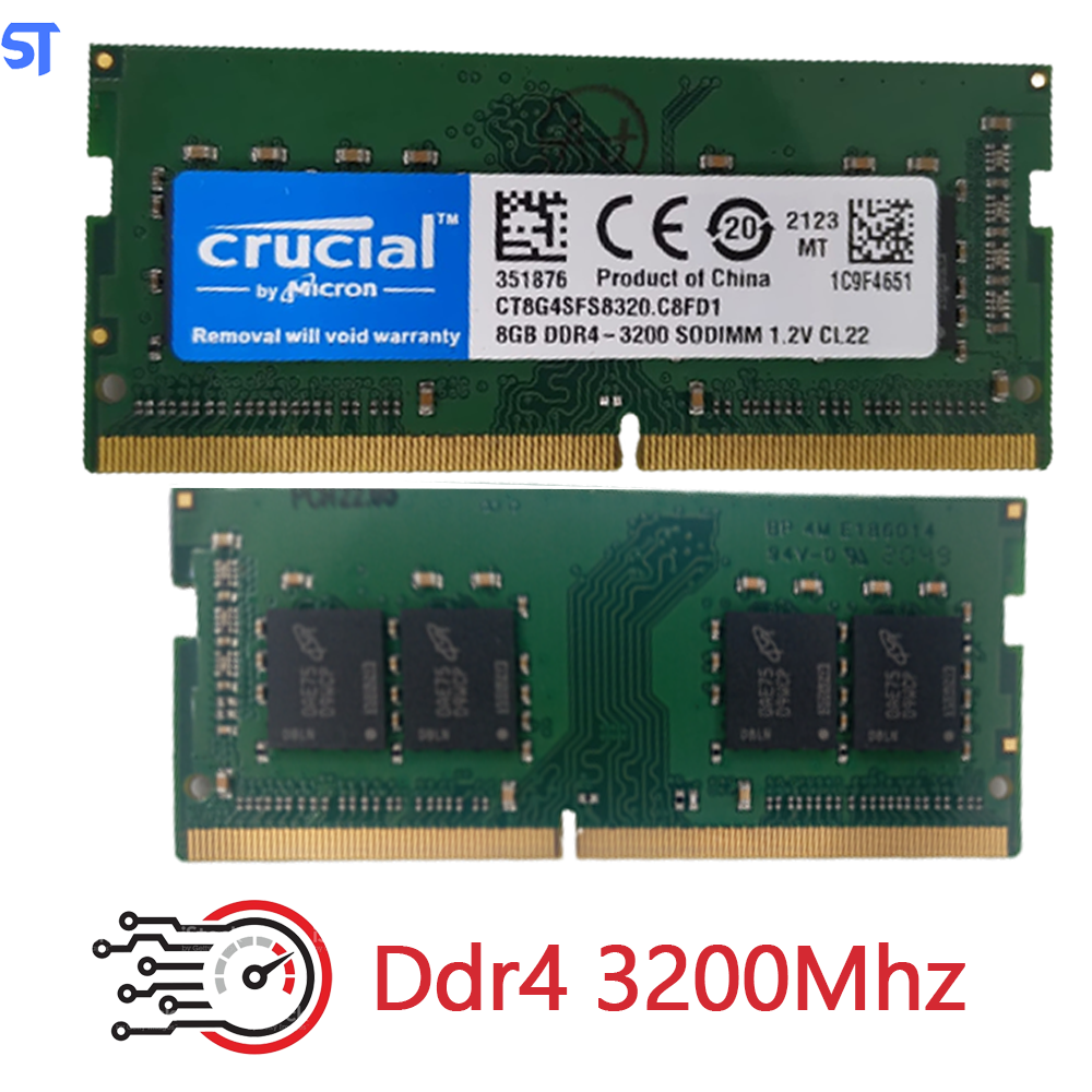 Mem ria Ram Notebook 8GB DDR4 3200MHz Crucial mem-ria-ram-notebook-8gb-ddr4-3200mhz-crucial