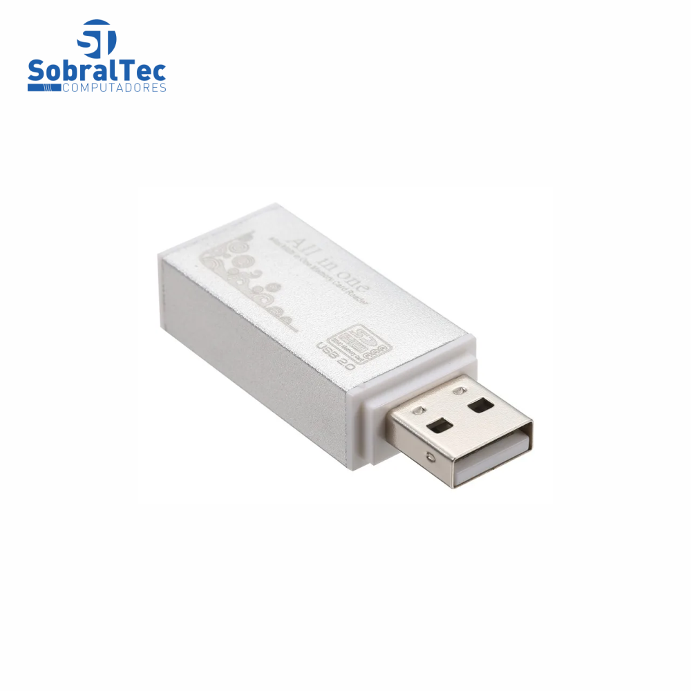Adaptador Usb 2.0 All In One Leitor De Cartão SD MMC SDHC TF