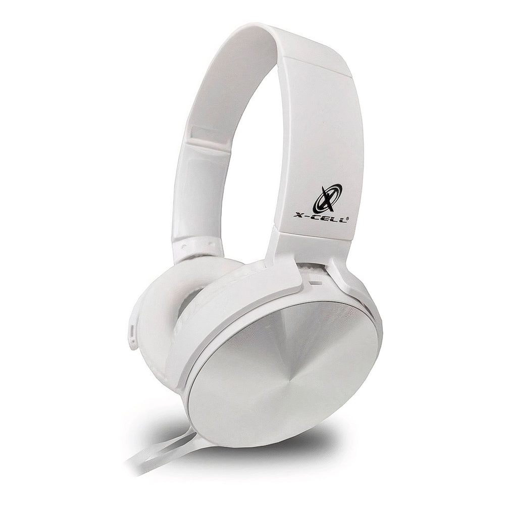 Fone de Ouvido Multímidia Headphone X-CELL Power Bass 1,5m Plug P2 XC-HS 14 - Branco