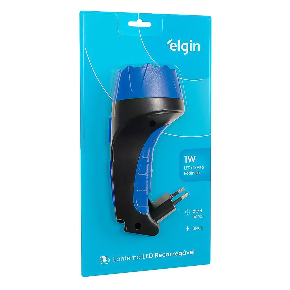 Lanterna Recarregável Power LED 1W Elgin Ele000000082423