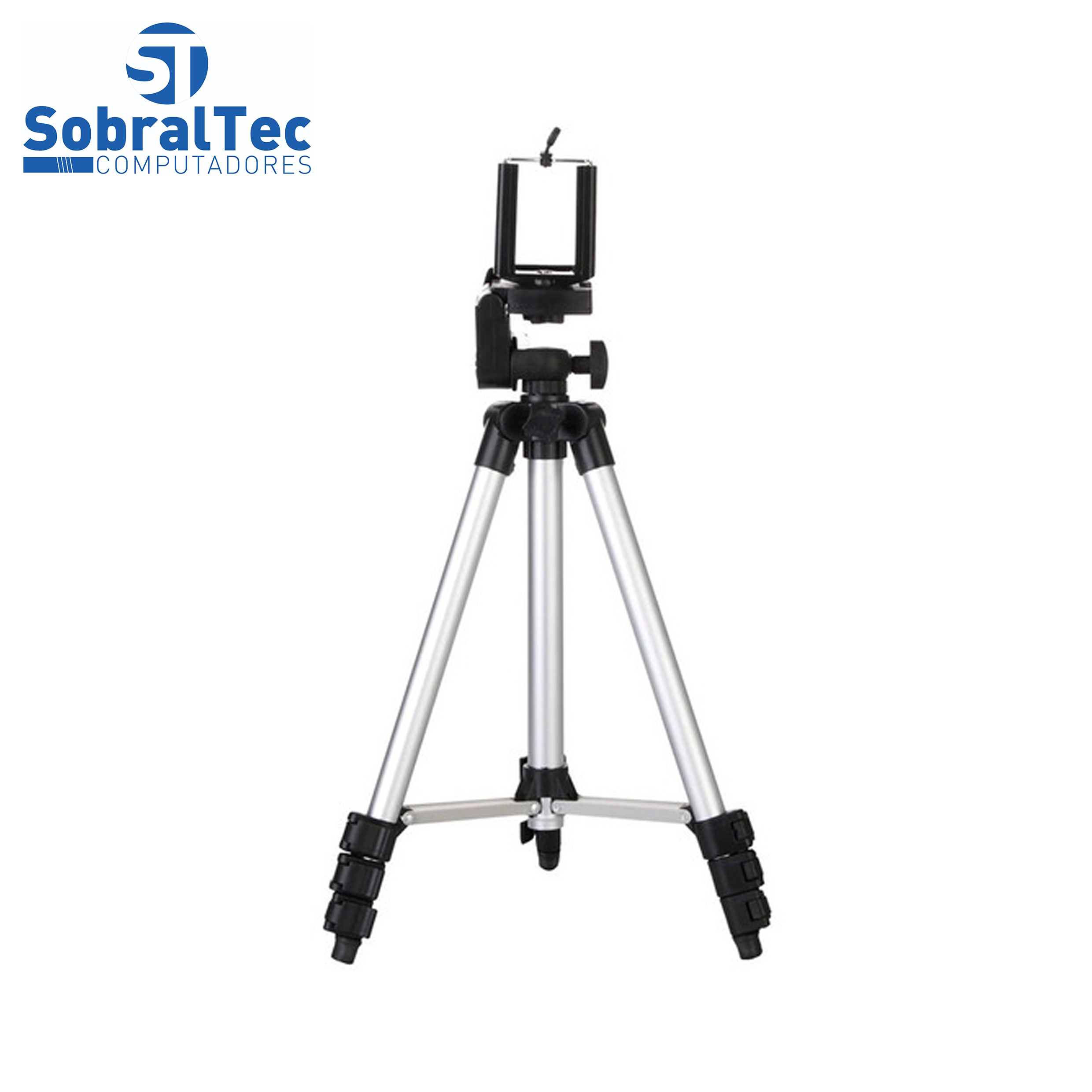 Suporte Tripé Portátil De Alumínio 1Mt Celular Câmera Com Suporte Para Celular e Capa Tripod 3110