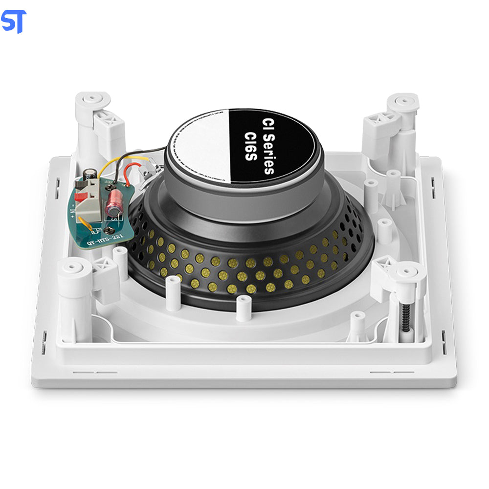 Caixa de Som Arandela Acústica Quadrada CI6S Potência 60W RMS Branca - JBL