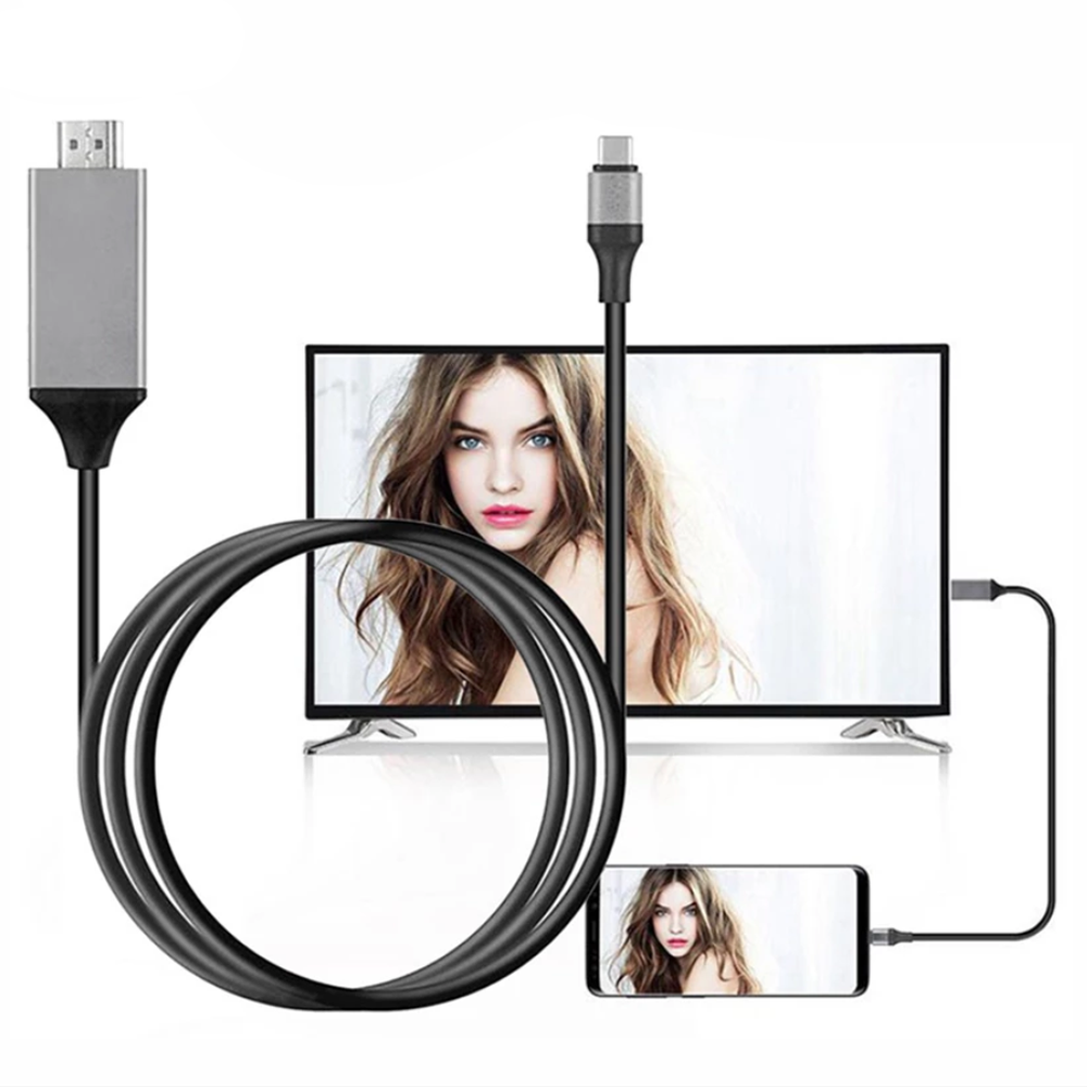 Cabo Adaptador Usb 3.1 Tipo C Macho 4K Para Hdmi Macho