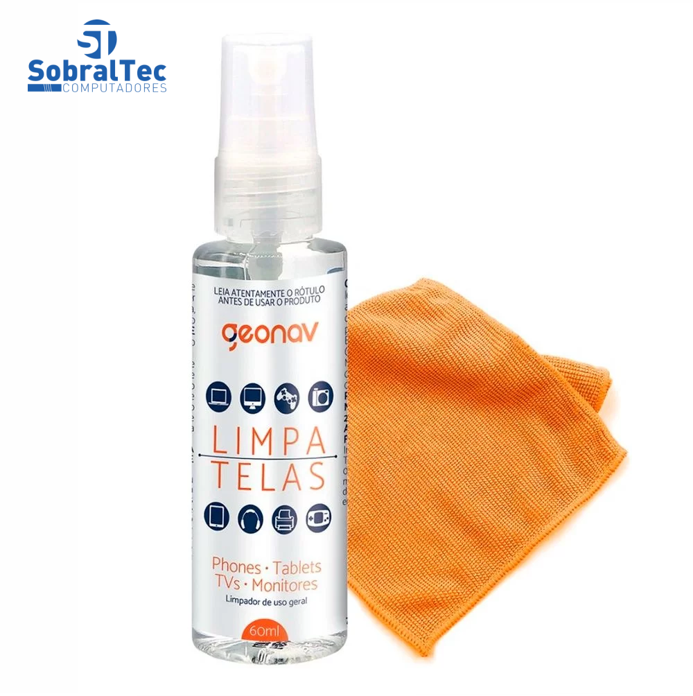 Kit Limpa Telas Screen Solution 60ML Geonav  - SC60ML