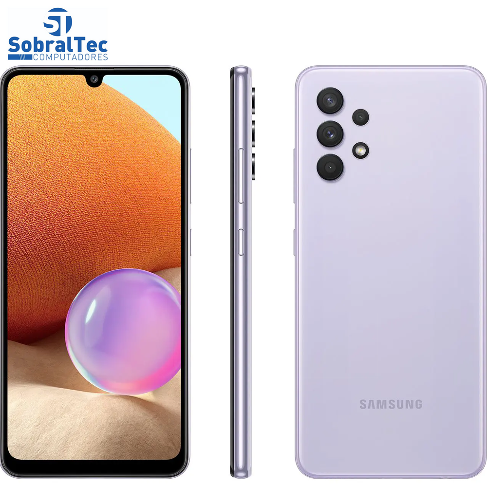 Smartphone Samsung Galaxy A32 4G 128GB 4GB RAM Tela de 6.4'' Violeta SM-A325M/DS