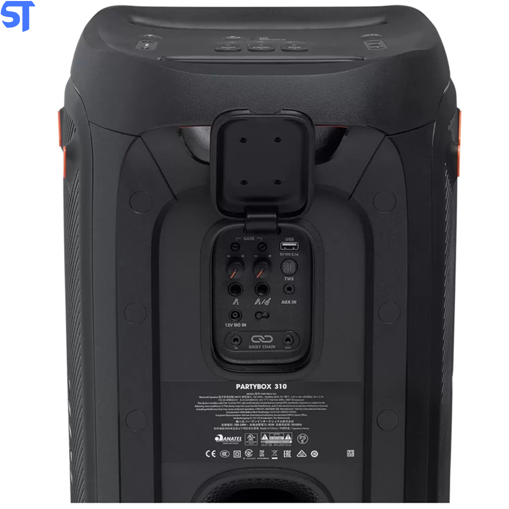 Caixa de Som JBL PartyBox 310 Bluetooth Portátil - Amplificada USB com Tweeter