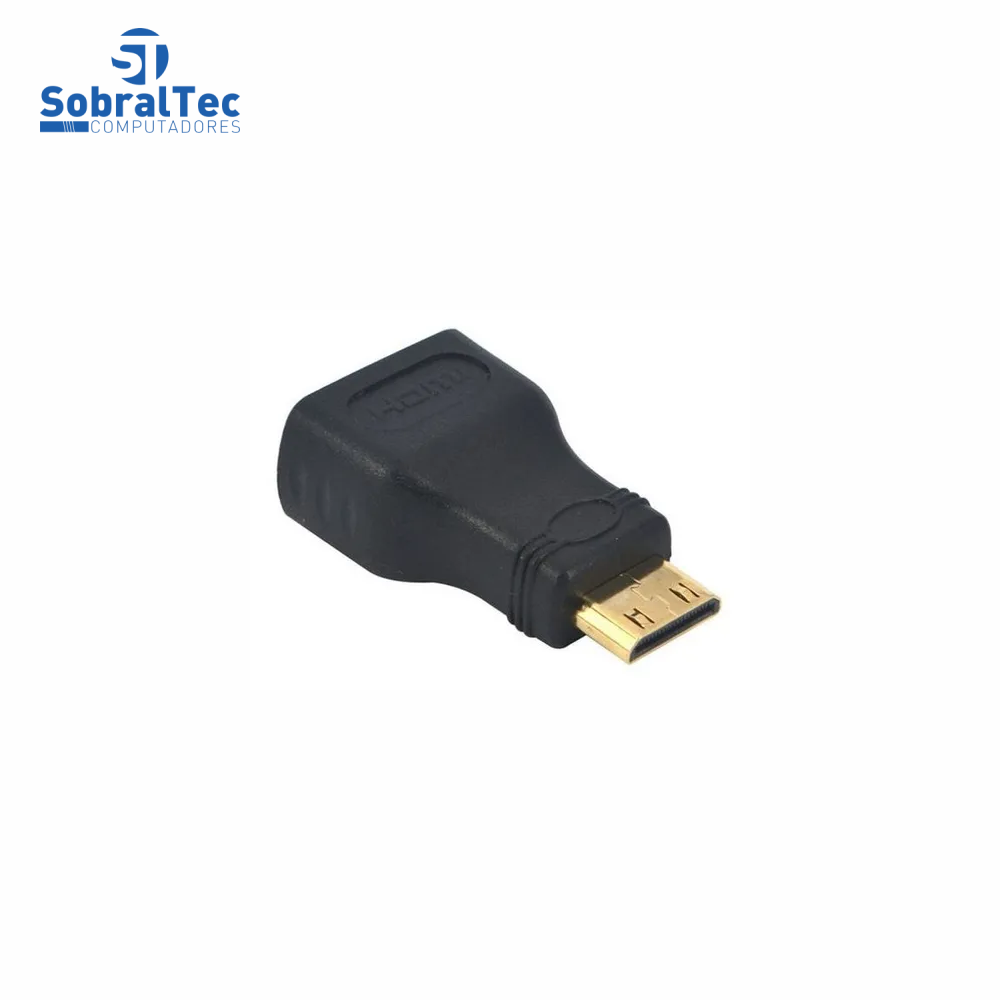 Adaptador HDMI Femea Para Mini HDMI Macho - Exbom
