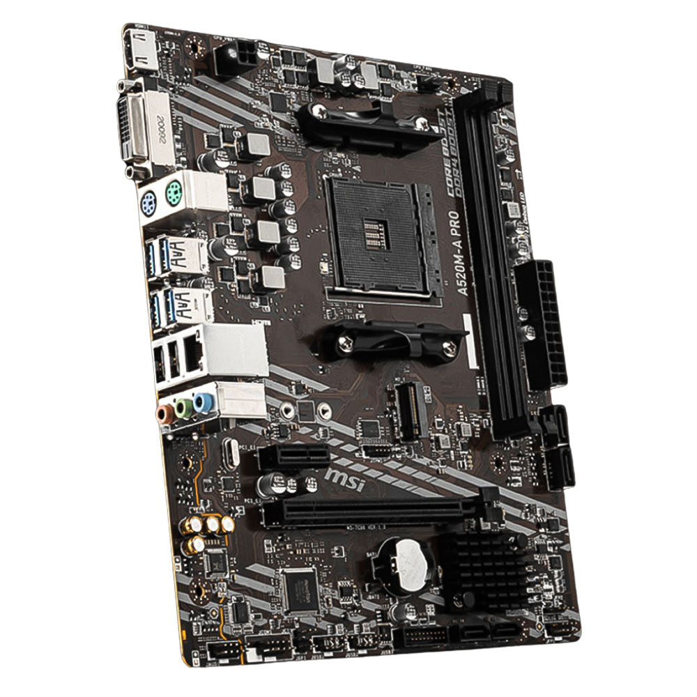 Placa Mae MSI A520M-A PRO, DDR4, Socket AM4, M-ATX, Chipset AMD A520, A520M-A PRO