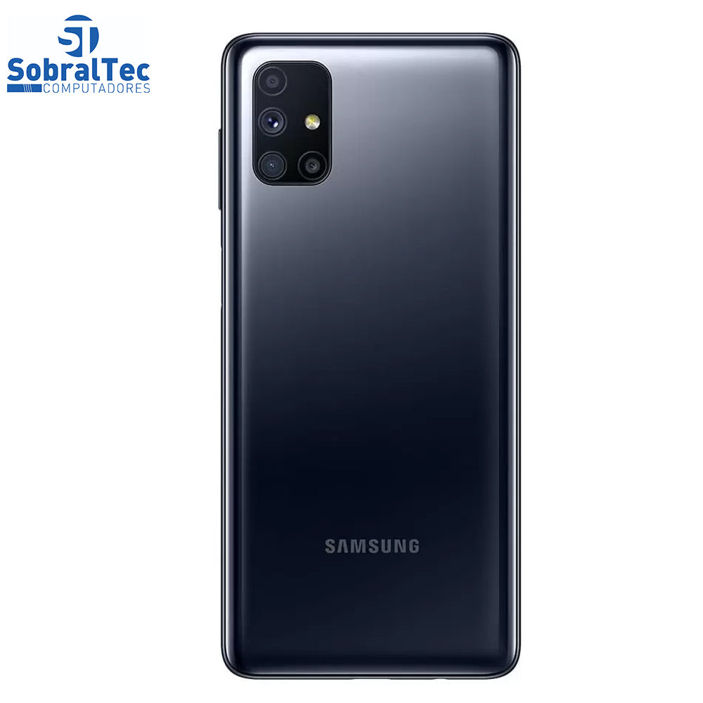 Smartphone Samsung Galaxy M51 Preto 128GB Android 10.0 Câmera Quádrupla 64MP+12MP+5MP+5MP Tela 6.7”
