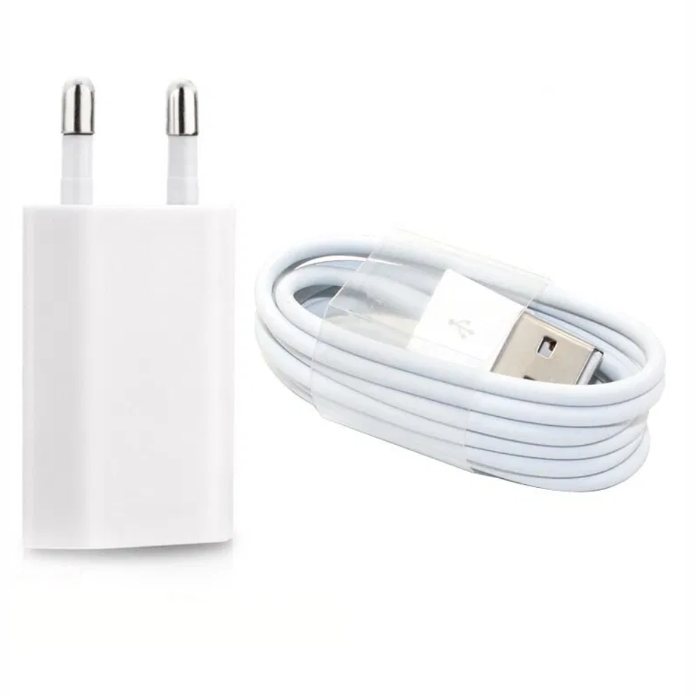 Carregador USB Iphone 5V 2.1A Com Cabo Lightning Separado Box Branco Inova CAR-G5163