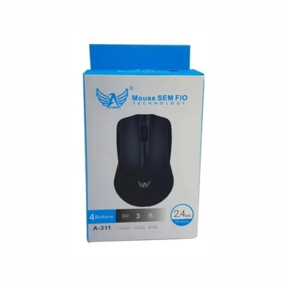 Mouse Optico Wireless Usb 2.4 Ghz Altomex A-311