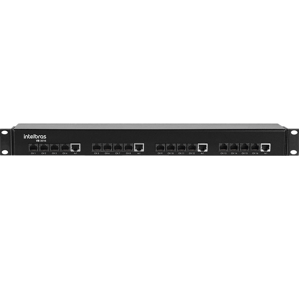 Power Balun 16 canais Intelbras VB 3016 WP - 4K, 2MP, Full HD, HD 720p
