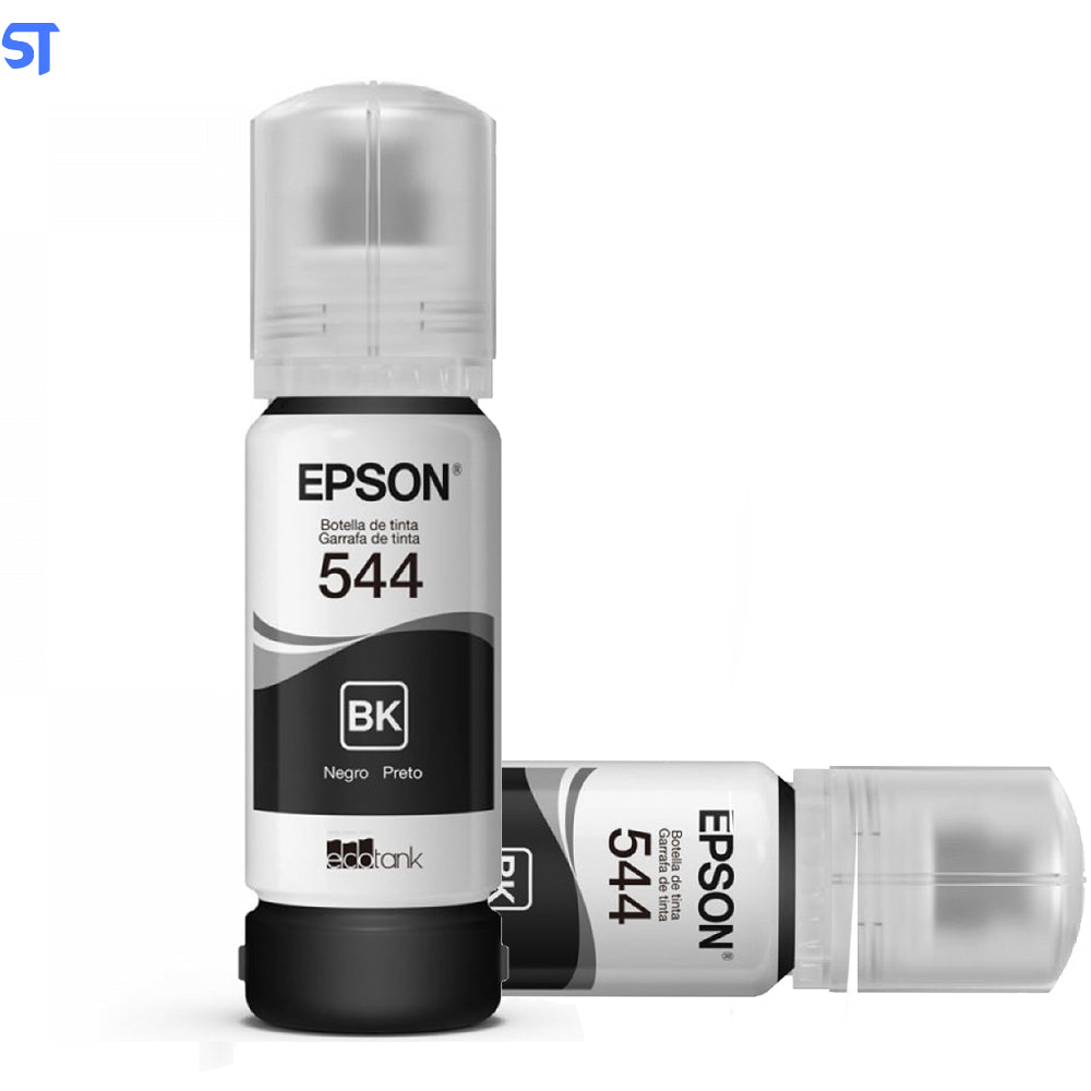 Kit Garrafas de Tinta Original Epson T544 Preta com 2 Unidades