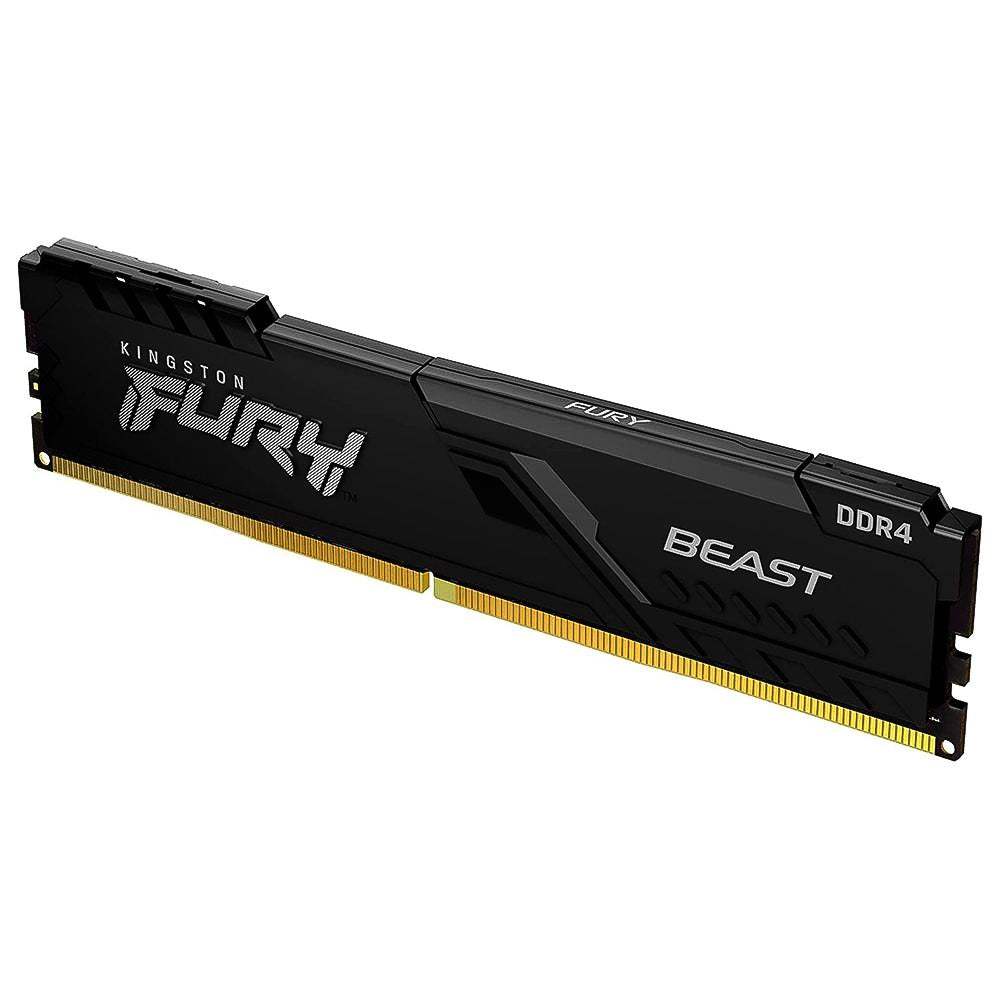 Memória Kingston Fury Beast, 16GB (2x8GB), 3200MHz, DDR4, CL16, Preto - KF432C16BBK2/16