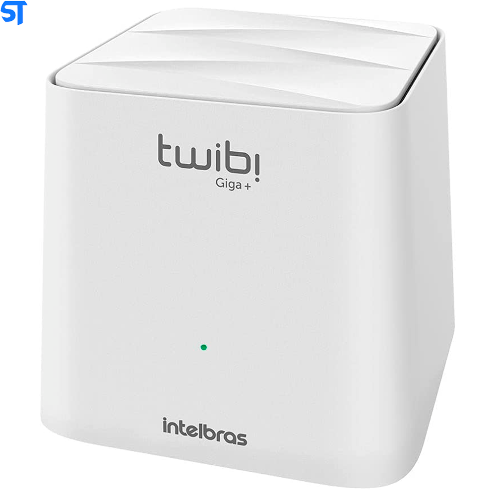 Kit Roteador Wi-Fi Mesh Intelbras 2 Unidades Twibi Giga+ AC1200 Dual Band Branco