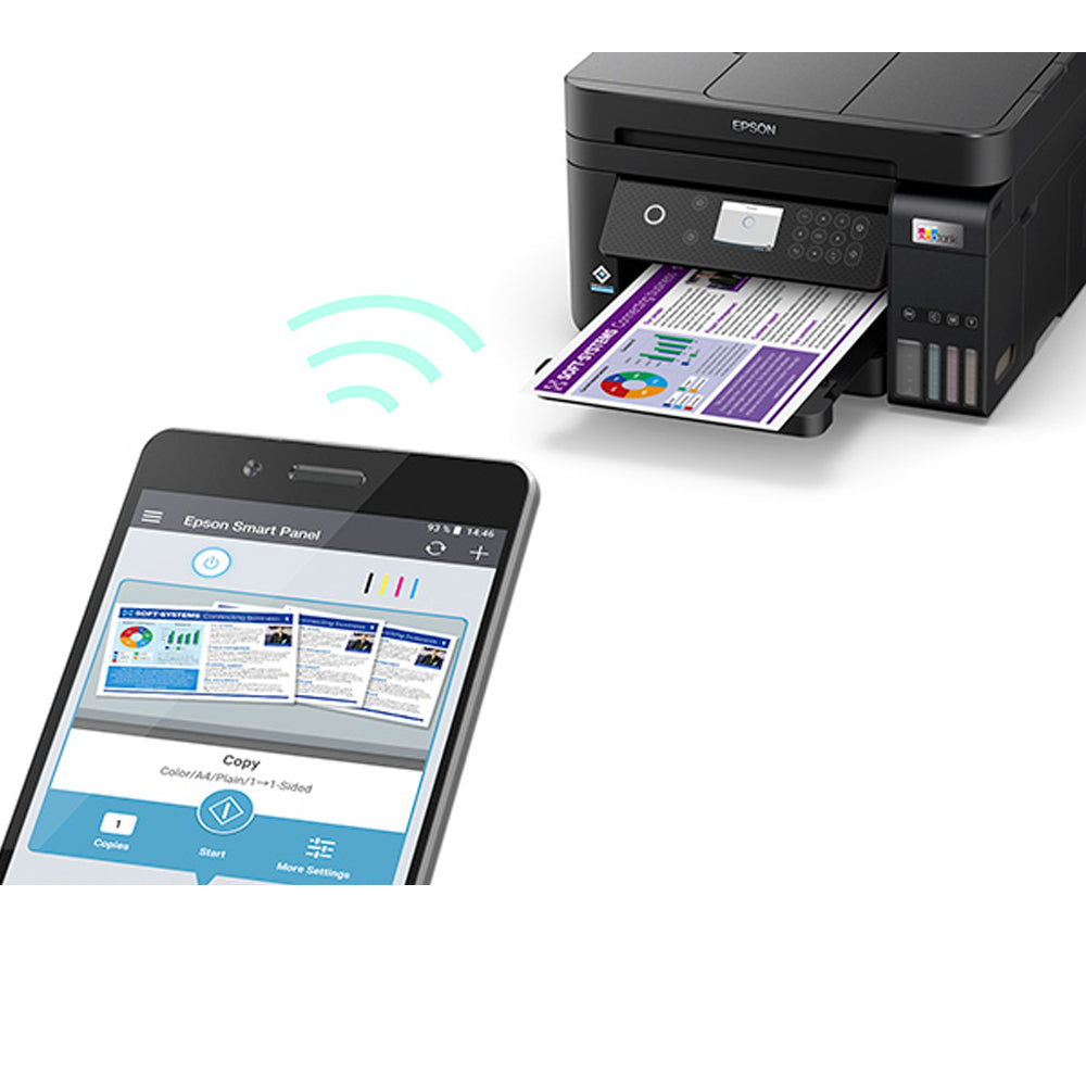 Multifuncional Tanque de Tinta Epson EcoTank L6270 Wireless - Impressora, Copiadora e Scanner
