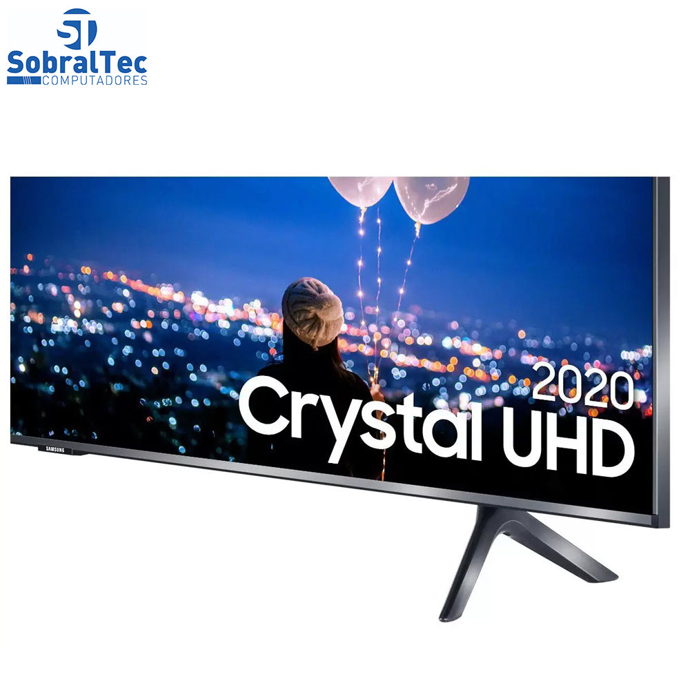 Smart TV Crystal UHD 4K LED 55” Samsung - 55TU8000  Borda Ultrafina Wi-Fi Bluetooth HDR 3 HDMI 2 USB