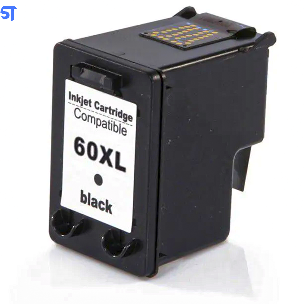 Cartucho De Tinta 60XL Black Compatível Com Hp Deskjet 60 Preto C4680 10ML