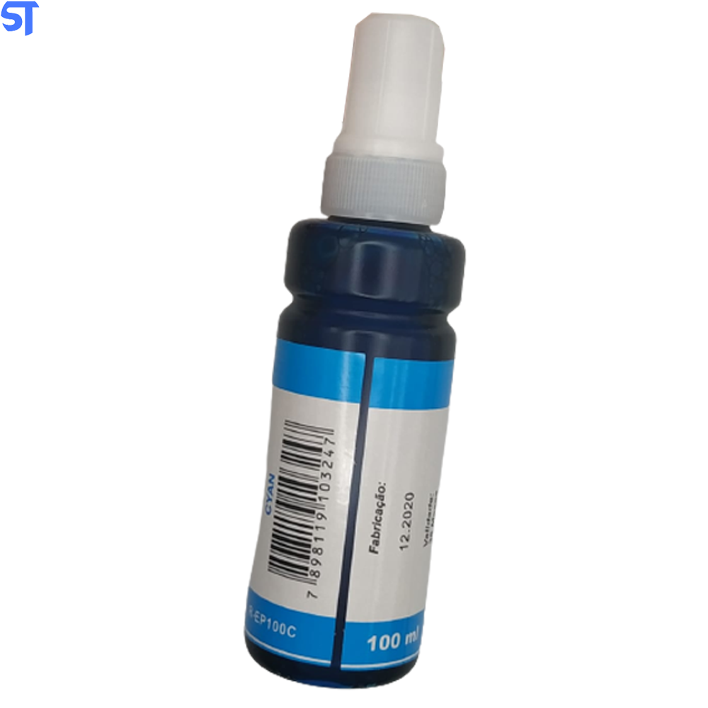 Refil de Tinta Epson Corante MP 664/673 Cyano 100ML Masterprint Para Ecotank Epson