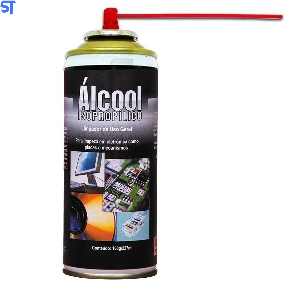 Alcool Isopropilico Spray Aerossol Implastec Isopropanol 227ML  160Gm