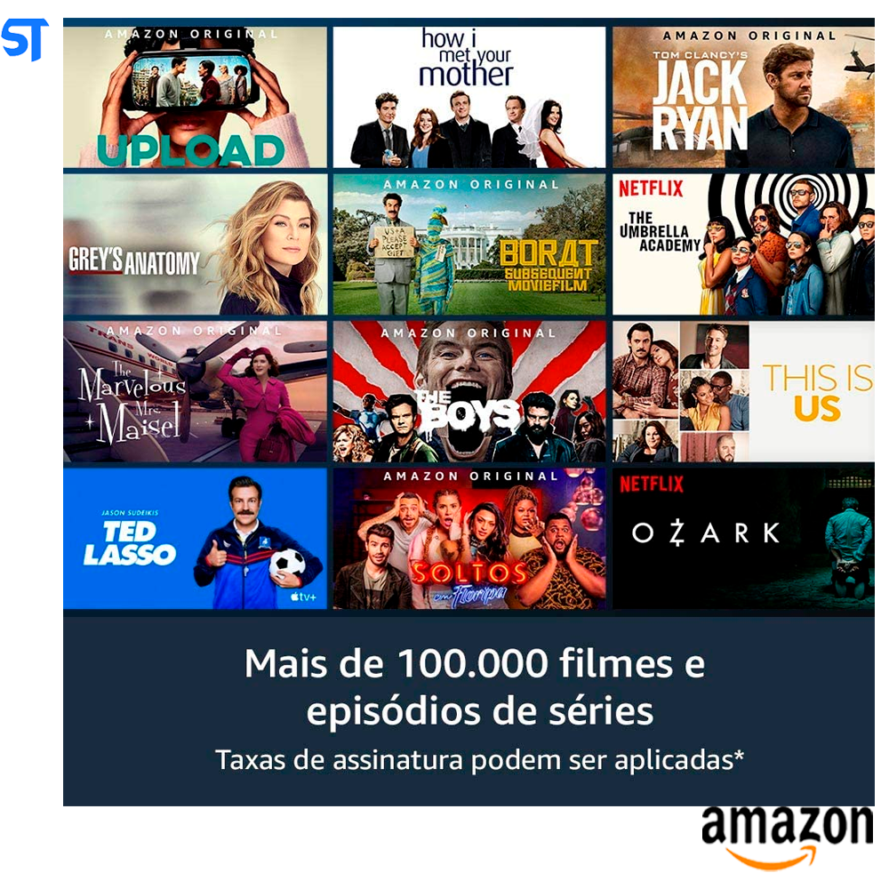 Fire TV Stick Com Controle Remoto Por Voz Com Alexa, Streaming em Full HD - B08C1K6LB2
