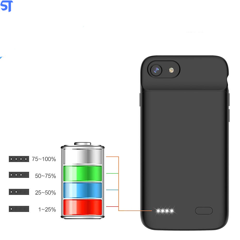 Case de Bateria PowerBank Xilecaly  iPhone 6/6s/7/8/SE2/SE3