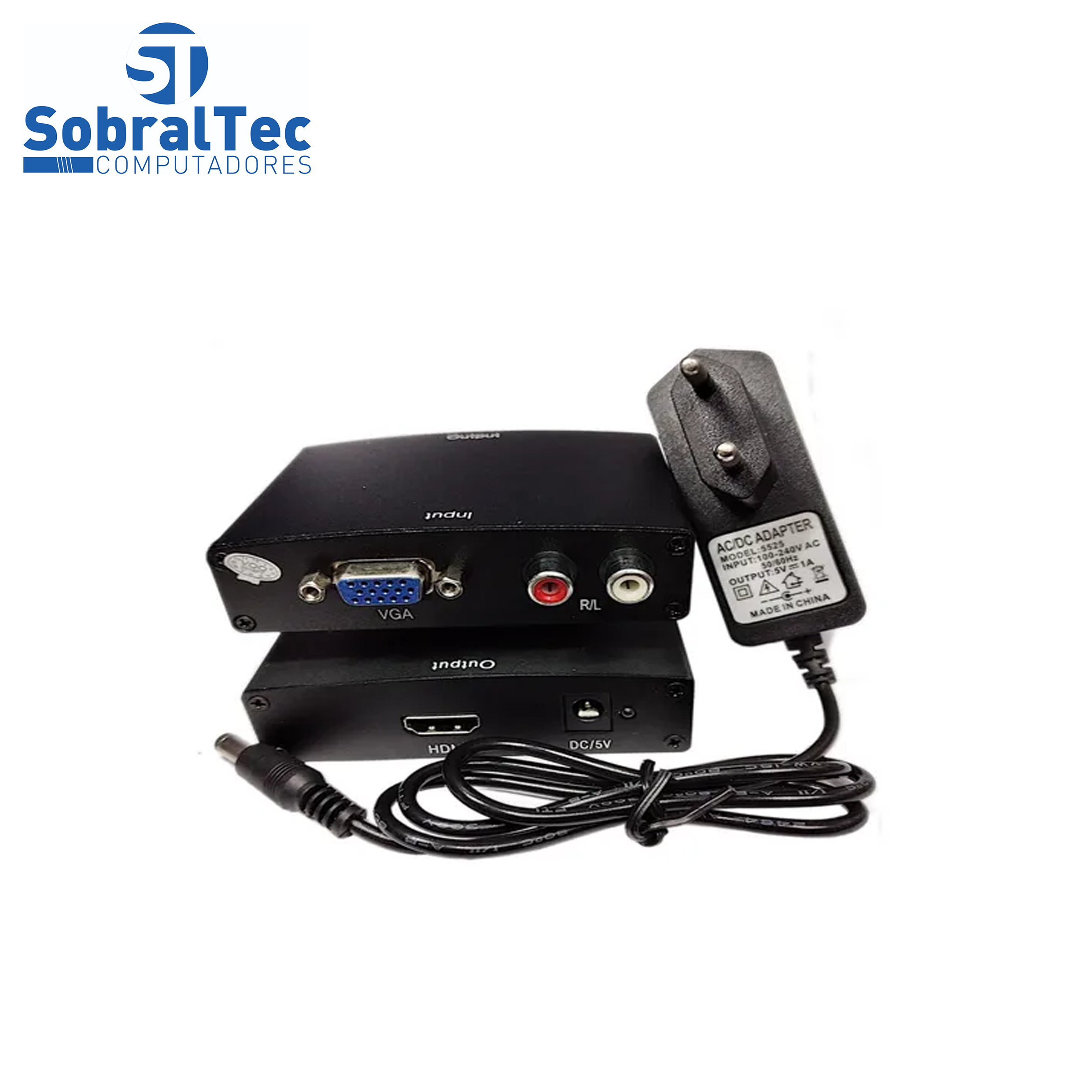 Conversor HDB15 F + 2 RCA x Hdmi Femea