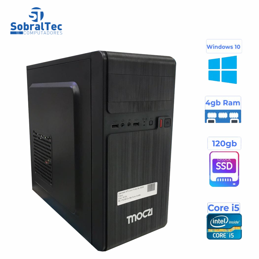 Computador Gamer SobralTec Core i5-3340 3.10Ghz HD SSD 512GB Memória 8Gb