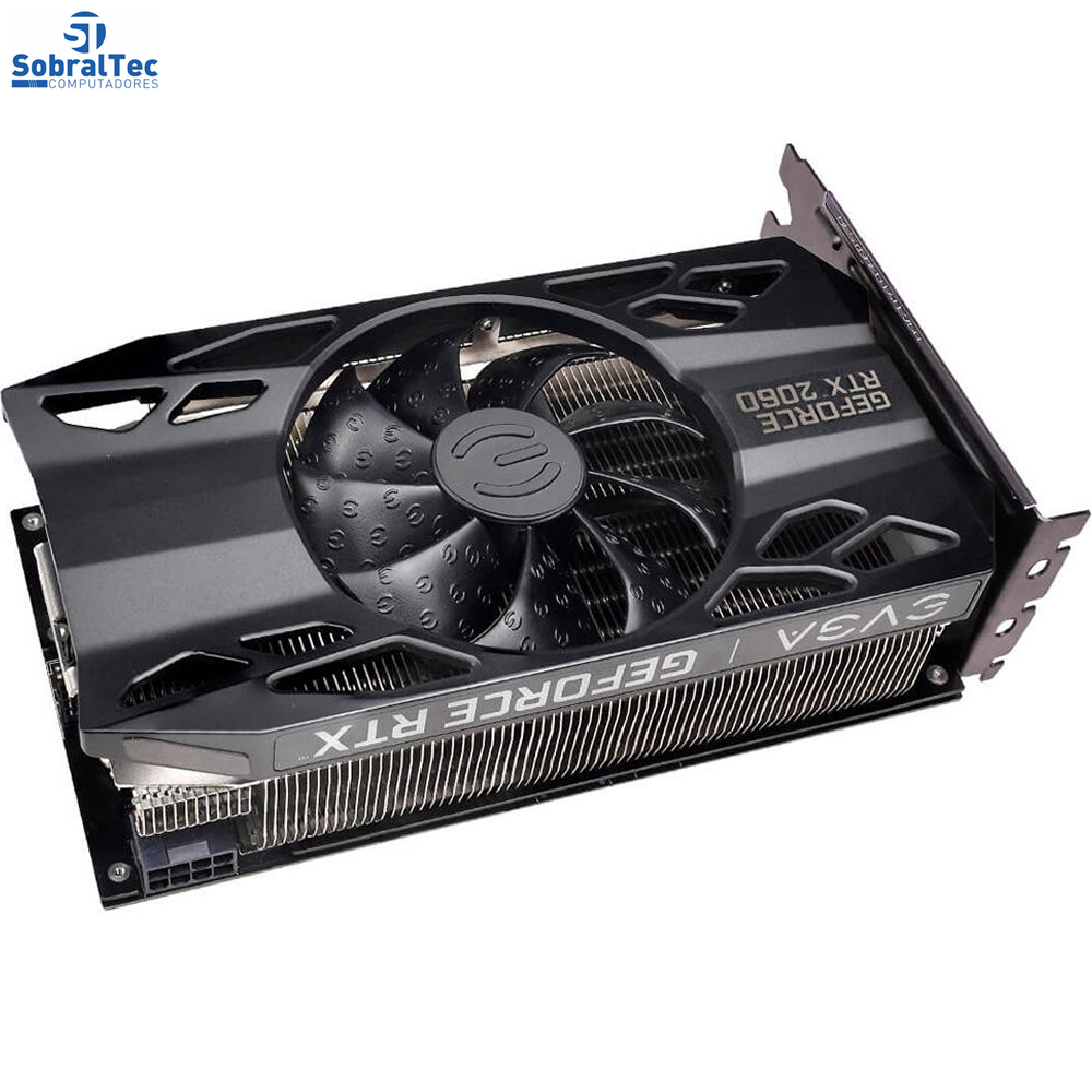 Placa de Vídeo EVGA NVIDIA GeForce RTX 2060 Gaming, 6GB GDDR6 - 06G-P4-2060-KR