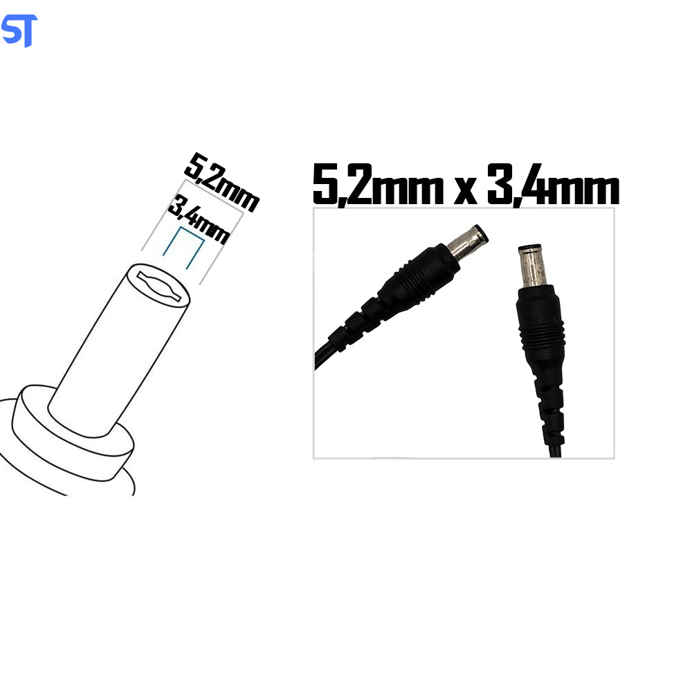Fonte de Alimentação 12V 1,25A AC BEL Pino 5,2mm x 3,4mm Modelo: WAG016