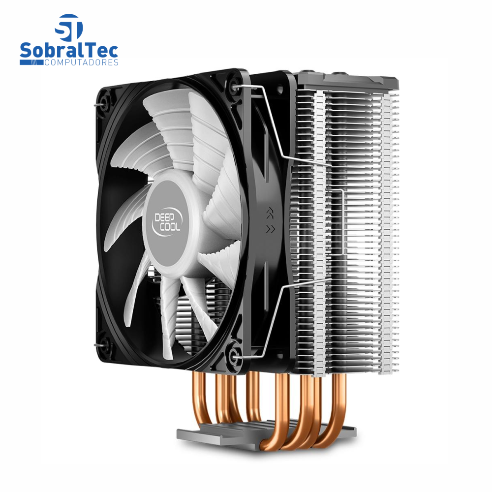 Cooler FAN DeepCool Gammaxx 400 V2, 120mm, LED Vermelho - DP-MCH4-GMX400V2-BL