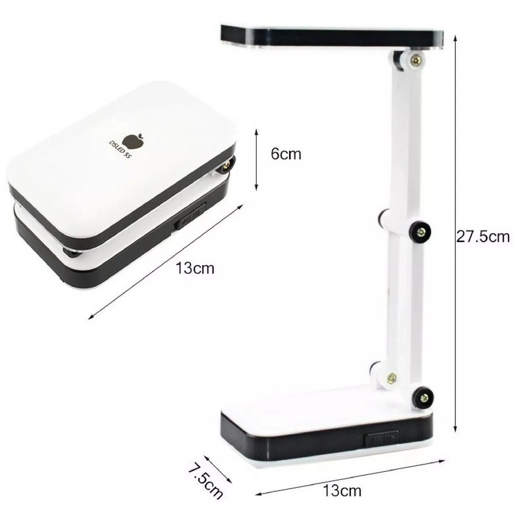 Luminária Led Abaju Lampada de Mesa Recarregavel Ecooda-Ec-666