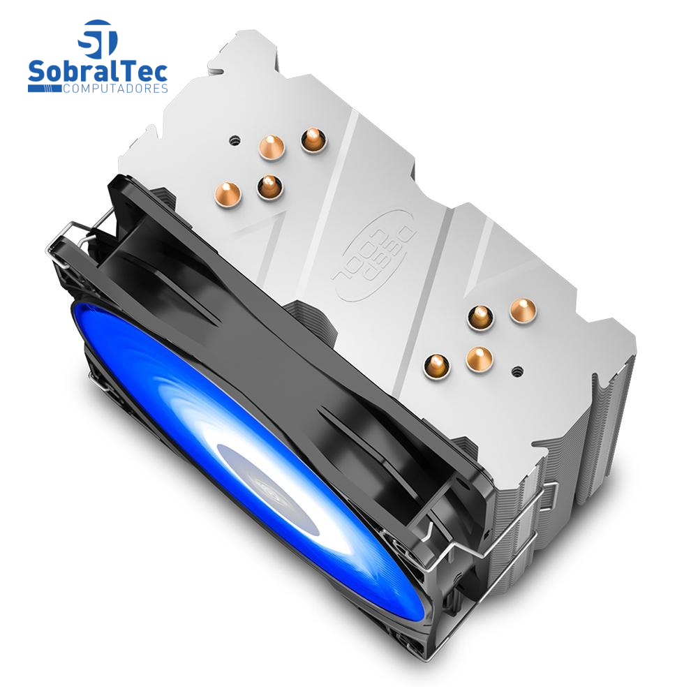 Cooler FAN DeepCool Gammaxx 400 V2, 120mm, LED Azul, Branco - DP-MCH4-GMX400V2-BL