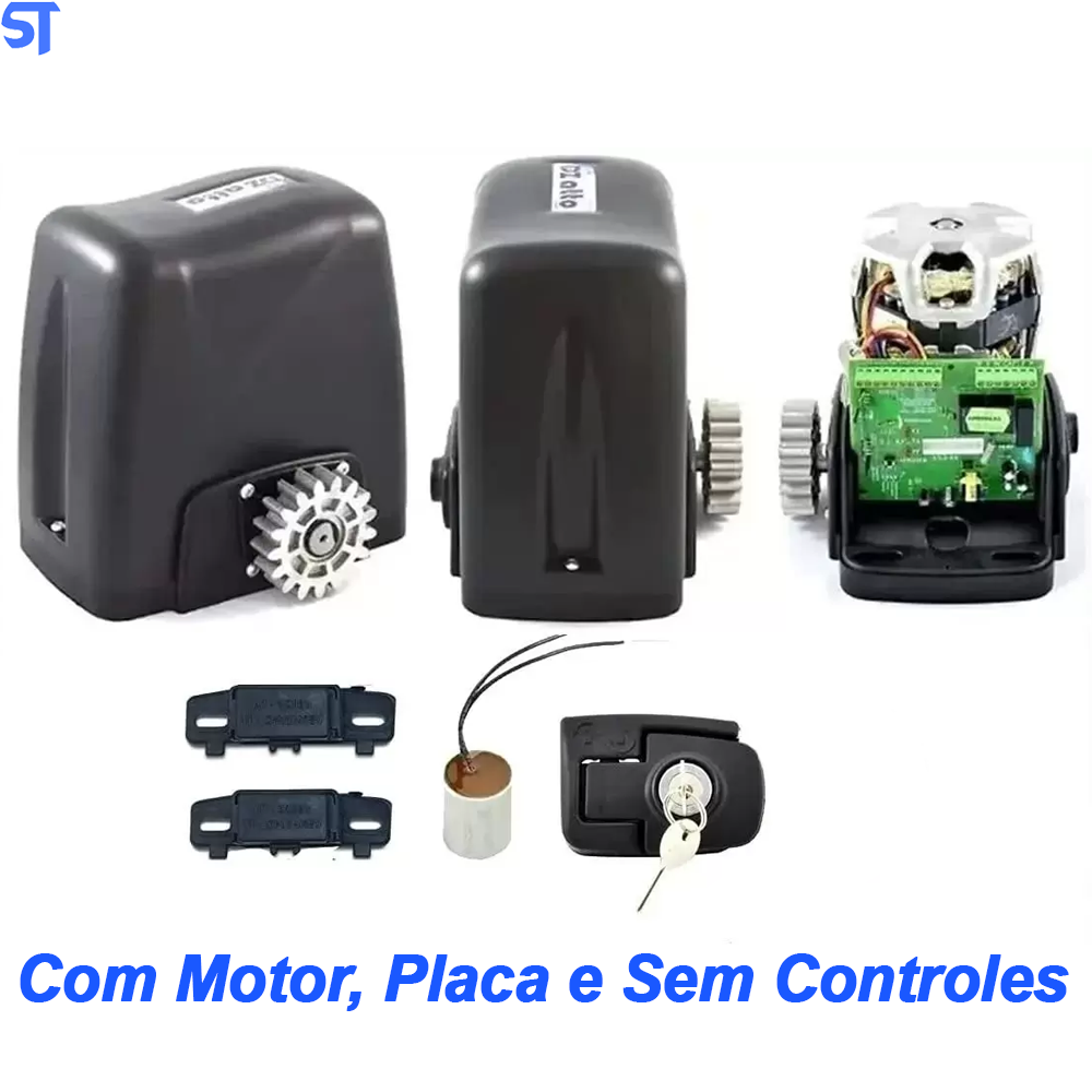 Motor de Portão Rossi DZ ATTO V2 36 TURBO 220V e Placa Controladora S/ os Controles