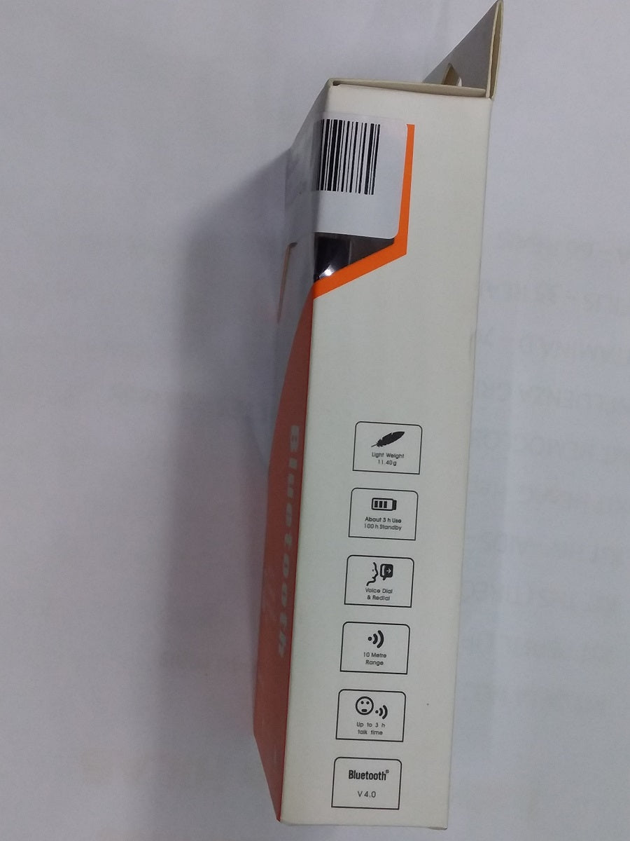 Fone de Ouvido Bluetooth Caixa Laranja