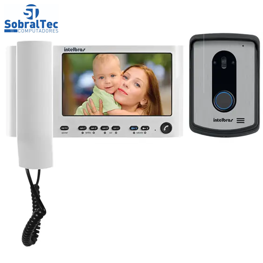Vídeo Porteiro Intelbras IV 7010 - Abre Fechadura Chamada para Celular HS