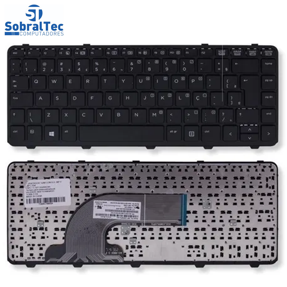 Teclado Notebook Compativel Com Hp Probook 430 G2 - 440 G1 - 440 - Black - Br - Frame