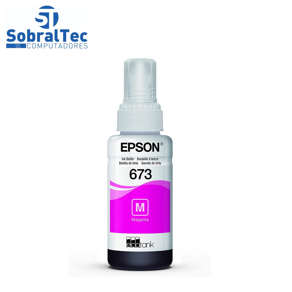 Refil de Tinta Epson 673 Vermelho 5.400 Paginas T673320 AL
